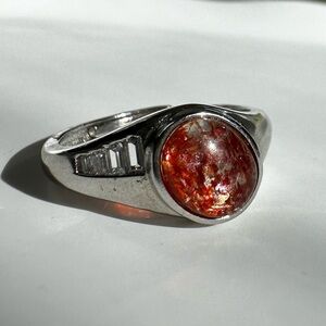 Sunstone Sterling Silver Ring